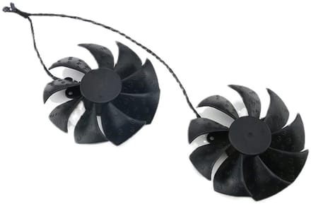 Grafische kaart ventilator - PC koeler - Component koeling - 4-pins connector - 85mm diameter - Zwart