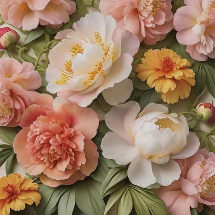 Summer Blush- Mint by Michelle decoupage papier A1