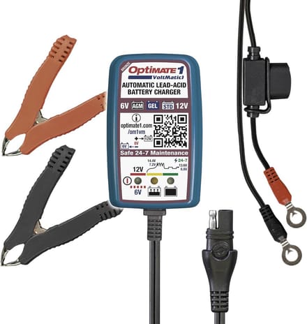Automatische Acculader en Onderhouder 6V/12V - 4-staps 0,6A