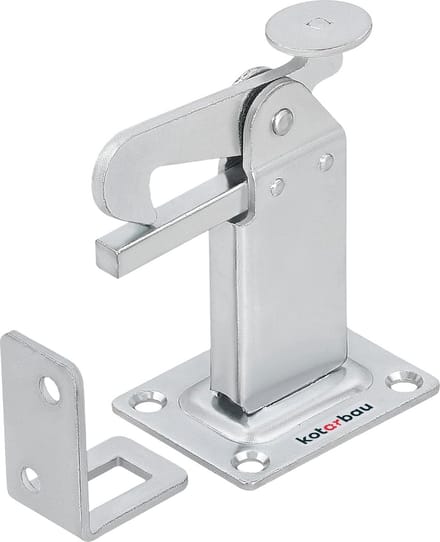 Vloermontage Deurstopper 97 mm - Robuuste Stalen Deurbuffer voor Tuindeuren en Poorten