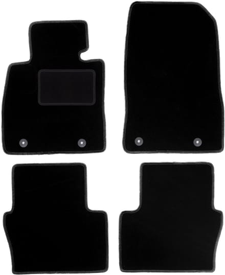 Zwarte veloursmatten voor: Mazda 2 IV hatchback (2014-)