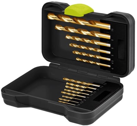 Goobay Tools HSS-metaalboorset, 15-delig, flexibele gereedschapsset in robuuste transportkoffer