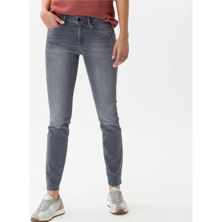 Brax Dames Jeans  Style ANA USED GREY, denim mediumgrijs, maat 40K