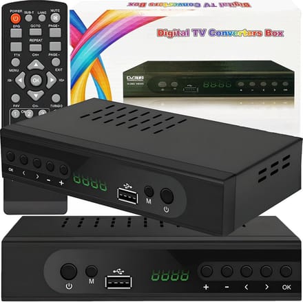 DVB-T2 HEVC H.265 HD Settopbox | Full HD 1080p | USB | PVR | Timeshift | Dolby Digital | LAN | EPG