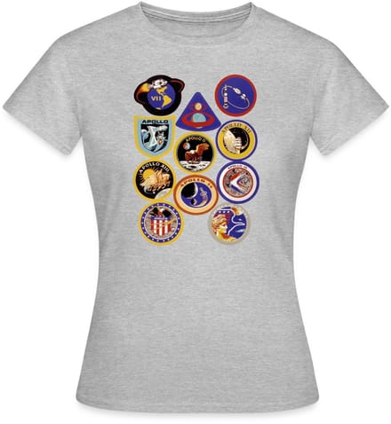 NASA Apollo-missie-insignes T-Shirt Dames