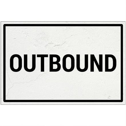 Outbound bord | Forex Re materiaal | 18 x 12 cm