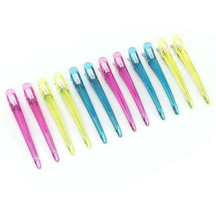 12 stuks Styling Sectioning Haarclip Huishoudelijk Draagbaar Vrouwen Duckbill Haarclip Set blue