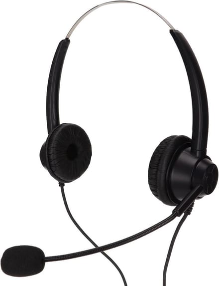 Stereo Callcenter Headset met HD Microfoon en 2.5mm Plug voor Zakelijk Gebruik