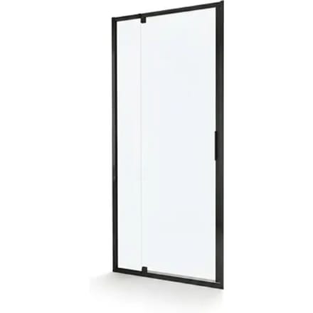 Aquavive Douche Draaideur Anza - Helder Glas 6mm - Zwart - 68-81x200cm