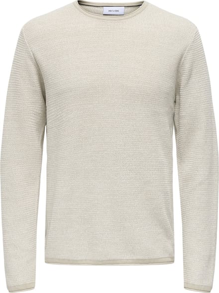 ONLY&SONS - ONSERIC REG 12 STRUC CREW KNIT NOOS - Heren - Gebreide truien