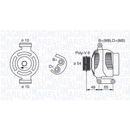 Dynamo / Alternator MAGNETI MARELLI 063377494010