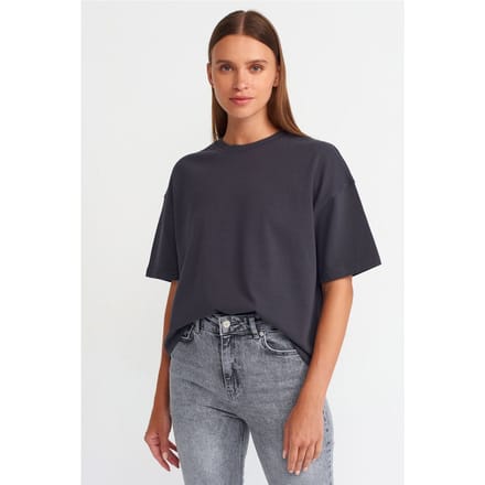 Oversized Katoenen Crew Neck T-Shirt