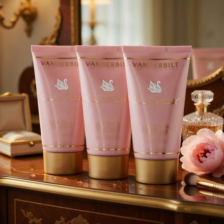 Gloria Vanderbilt Bodylotion – 3 x 100 ml in een transparant geschenktasje