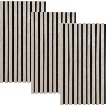 HOME DELUXE Akoestisch paneel SONIC (3 x 80 x 40 cm, lichte eik)