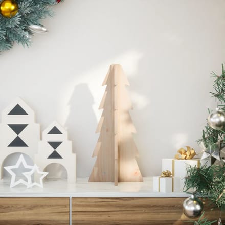 vidaXL - Kerstdecoratie - kerstboom - 49 - cm - massief - grenenhout