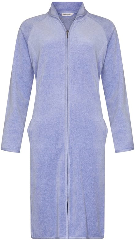 Pastunette Premium Badjas Soft Sketches - Velour - Blauw - Maat S