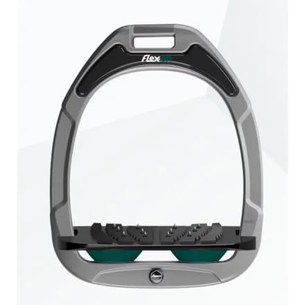 Ultra Grip Aluminium/Zwart/Groen stijgbeugels Flex-On Green Composite