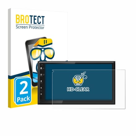BROTECT - Screenprotector voor Kenwood DMX6523DABS - Folie Beschermfolie transparant 2 Stuks