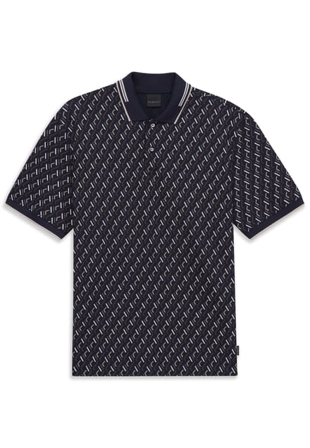 Bugatti Herren Poloshirt met opvallende print