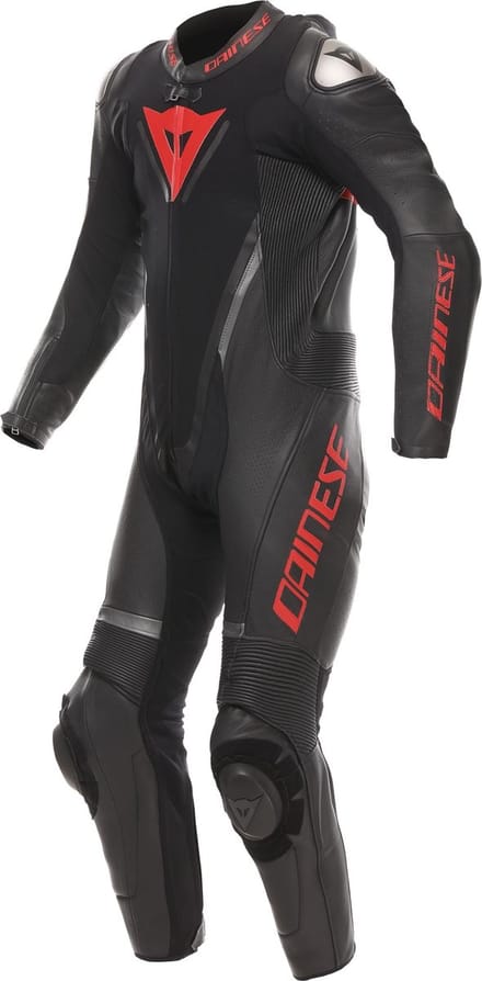 Dainese Demon Sprint geperforeerd eendelig leren motorfietspak -