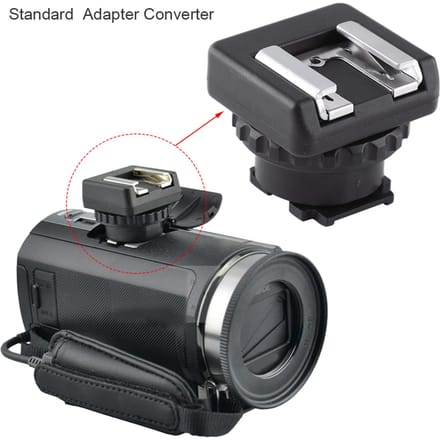 Mini Heavy Duty Standaard Flitsschoen Adapter Converter voor Sony Multi Interface DV Camcorder gray