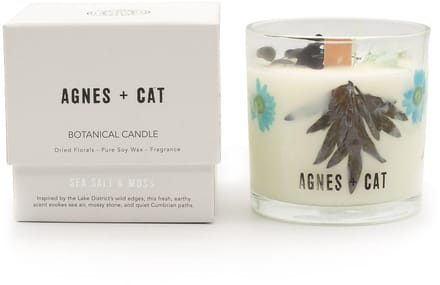 Agnes + Cat Botanische Sojawaskaars - Zeezout & Mos