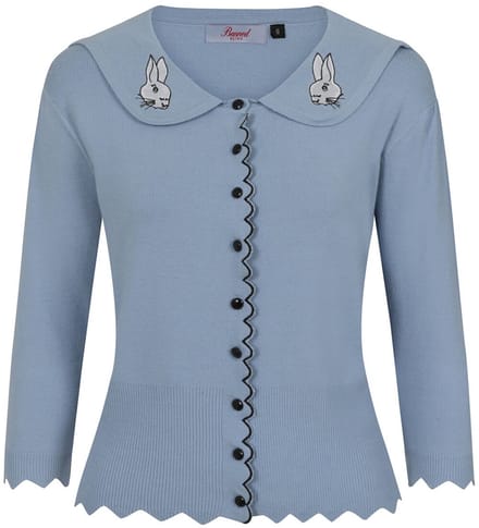 Dancing Days - BUNNY HOP KNIT Cardigan - 3XL - Blauw