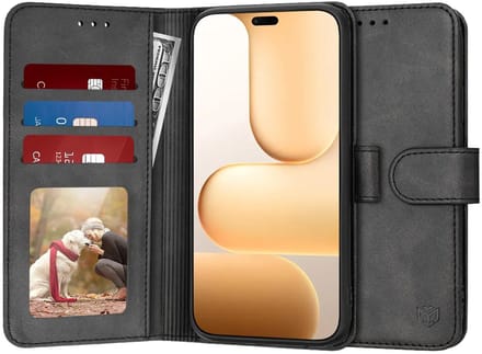 Hoesje geschikt voor HONOR 600 Lite - Techsuit Diary Book Wallet Case - Zwart