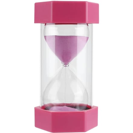 Sablier hexagonal 30 minutes Minuteur Horloge pour salle de classe Maison Bureau Cuisine Utilisation Bleu white