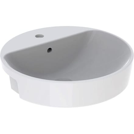 Geberit VariForm semi-recessed washbasin, round 500.782.01.2