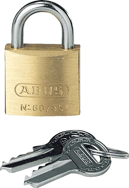 ABUS 60 verschillend sluitend hangslot met 2 sleutels 60/30
