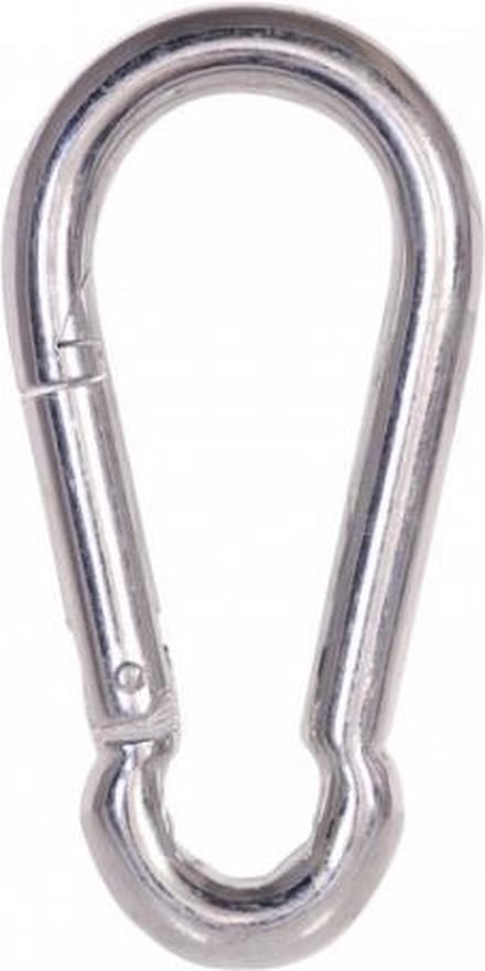 Deltafix karabijnhaak standaard r.v.s. a4 80 mm x 8 mm 1 st.