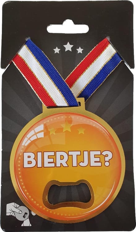 Medaille opener Biertje?