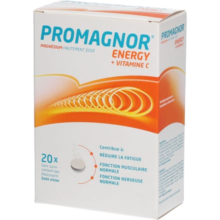 Promagnor Energy Magnesium + Vit C Bruistabletten 2x10