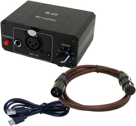 Professionele Microfoon Voorversterker met 48V Fantoomvoeding en Hoge Gain