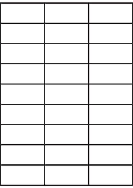 A4 etiketten 70 x 32 mm wit (100 vel)