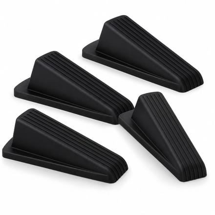 VHV - Deurstopper - 4 Stuks Rubberen Deurwiggen - Antislip Deurblokker voor Zware Deuren en Thuisgebruik