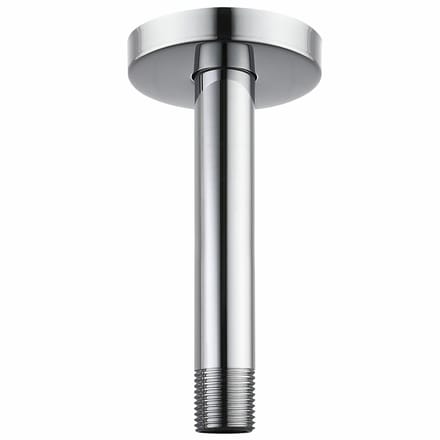 Dailygoods- Douche-arm 15 cm - Douchekop - Flens - Roestvrij staal - Vaste doucheslang - Universele aansluiting 1/2 NPT