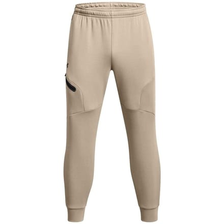 Under Armour Heren-joggingbroek van Unstoppable-fleece met ritszakken (Bruin)