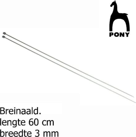 Pony Breinaalden 60cm