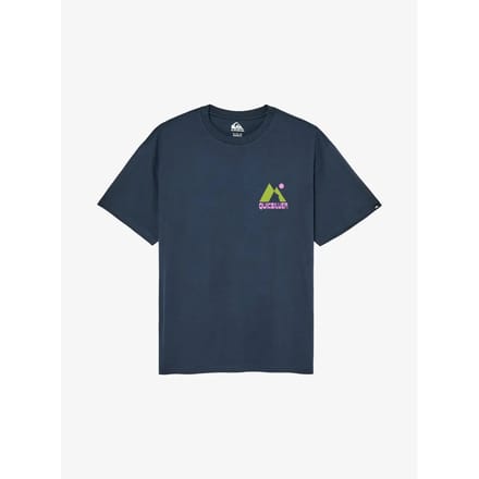 Quiksilver Peak T-shirt Met Korte Mouwen Blauw XL Man
