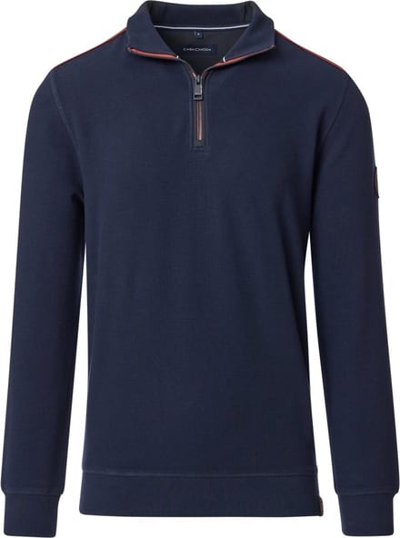 Casa Moda Half Zip Sweat Navy - Maat 4XL - Heren