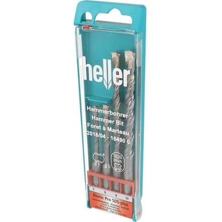 Heller Bionic 16490 0 Carbide Hamerboorset 4-delig 5 mm, 6 mm, 8 mm, 10 mm SDS-Plus 1 set(s)
