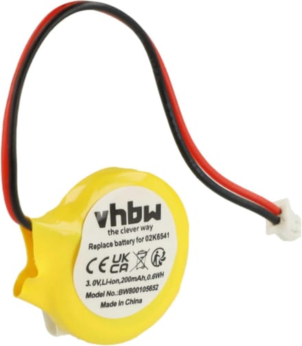 BIOS Batterij - Reservebatterij Moederbord - Computer Instellingen Opslaan - Niet Oplaadbaar - 3 Volt 200 mAh - Zilver