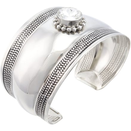 Behave – Bangle – Zilverkleur Transparant – Open – Boho – Ibiza – Dames