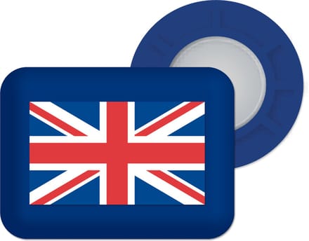 Bibbits hardloopmagneten | UK Flag navy