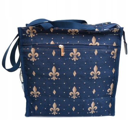 Gobelin Tas - Blauw Ornament - 30x30 cm - Handtas