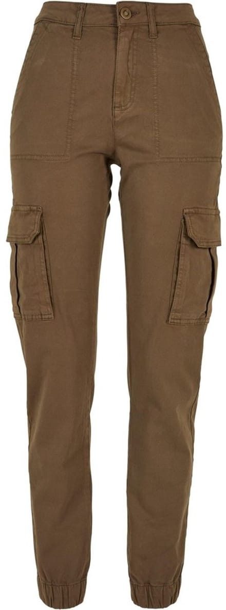 Urban Classics - Cotton Twill Utility Cargobroek - Taille, 33 inch - Olijfgroen
