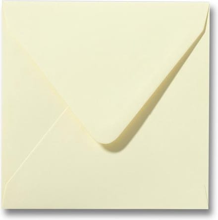 Envelop 16 x 16 Zachtgeel, 100 stuks