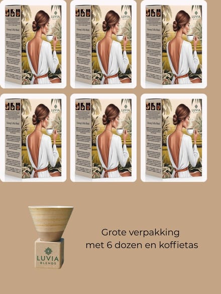 Luvia Blends Ginseng Coffee - Warme drank - 6 dozen - 90 koffies